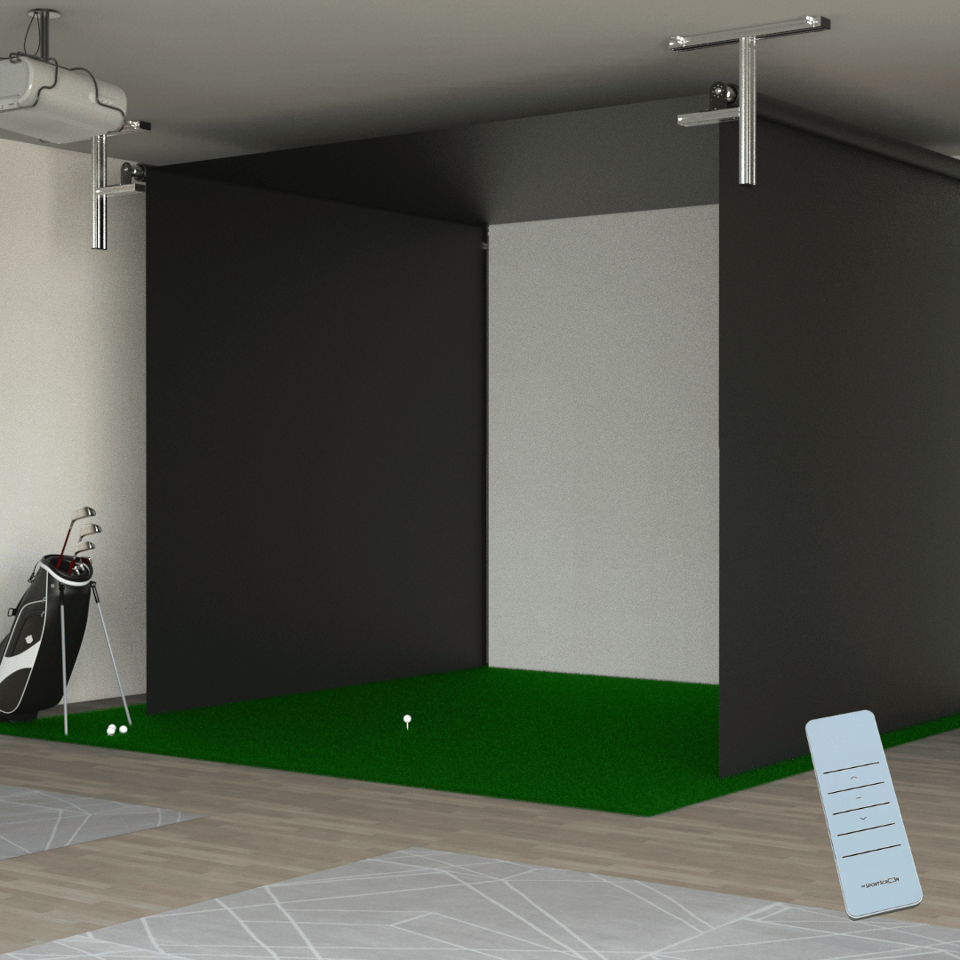 SportsScreen Vanish Series | Retractable Golf Enclosure - Golf Sim Depot