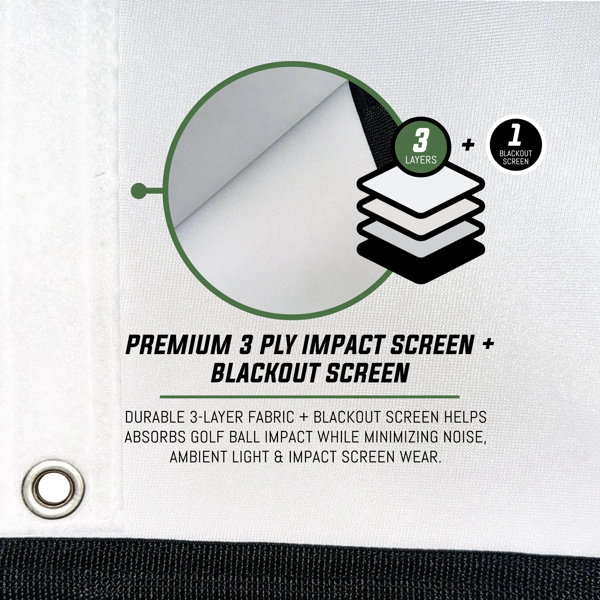 SportScreen Vanish LITE Hybrid-Retractable Golf Enclosure