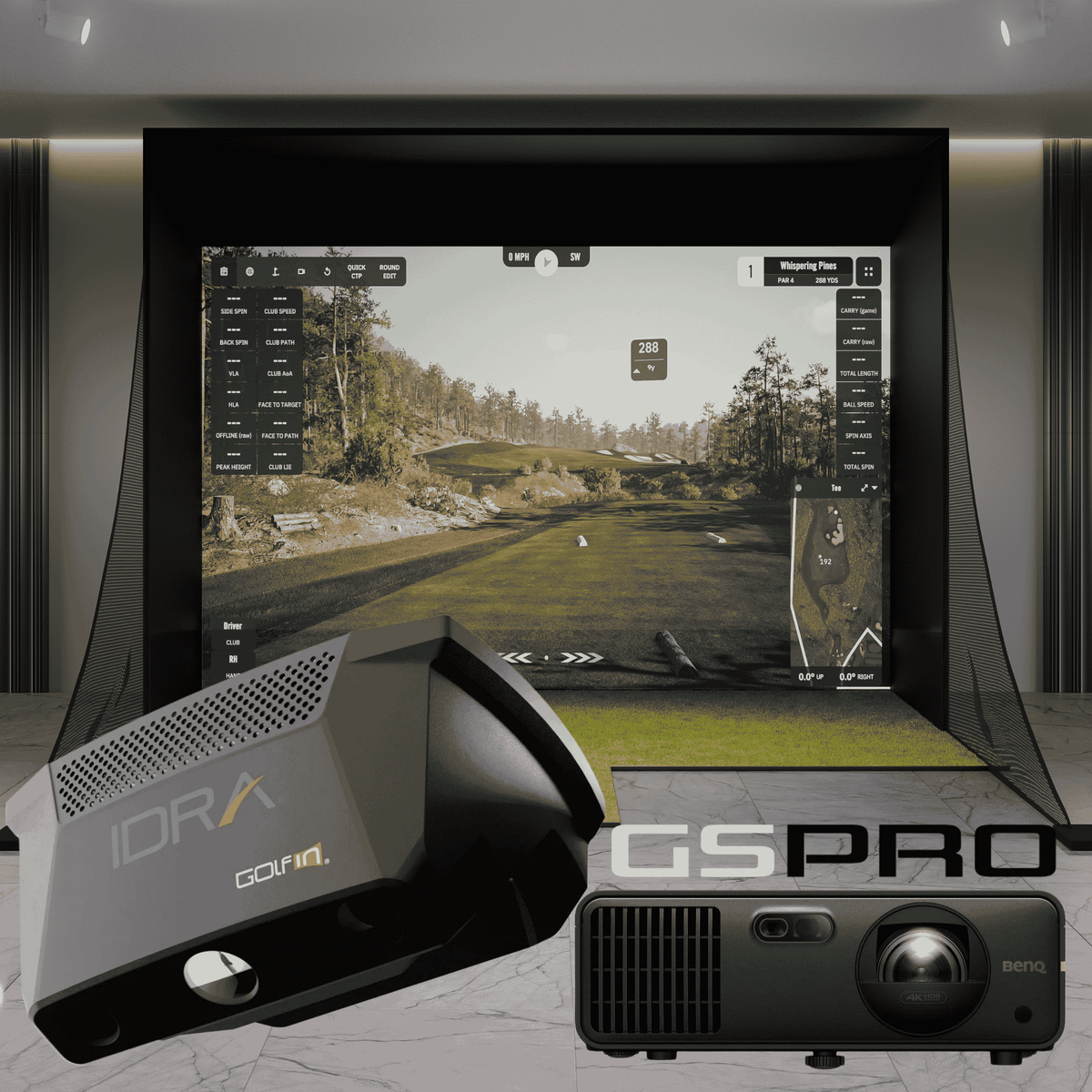 GolfIn IDRA II Golf Simulator Package
