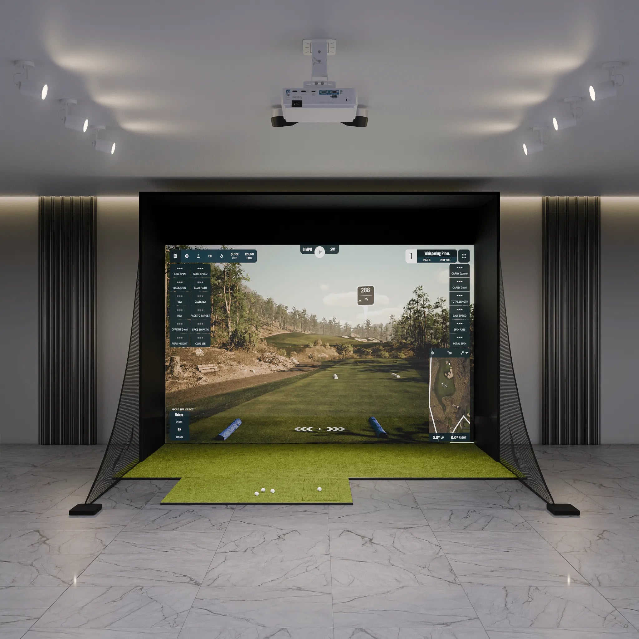 ProTee VX Essential Golf Simulator Kit - Golf Sim Depot