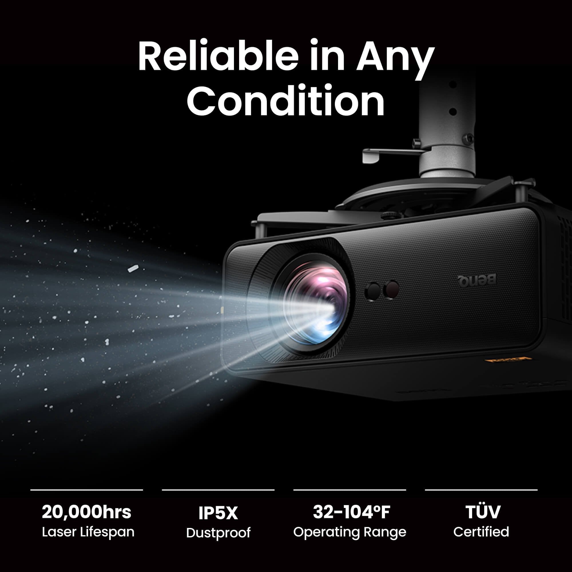 BenQ AH500ST - 1080p Short-Throw Laser Golf Simulator Projector | 4,000 Lumens - Golf Sim Depot