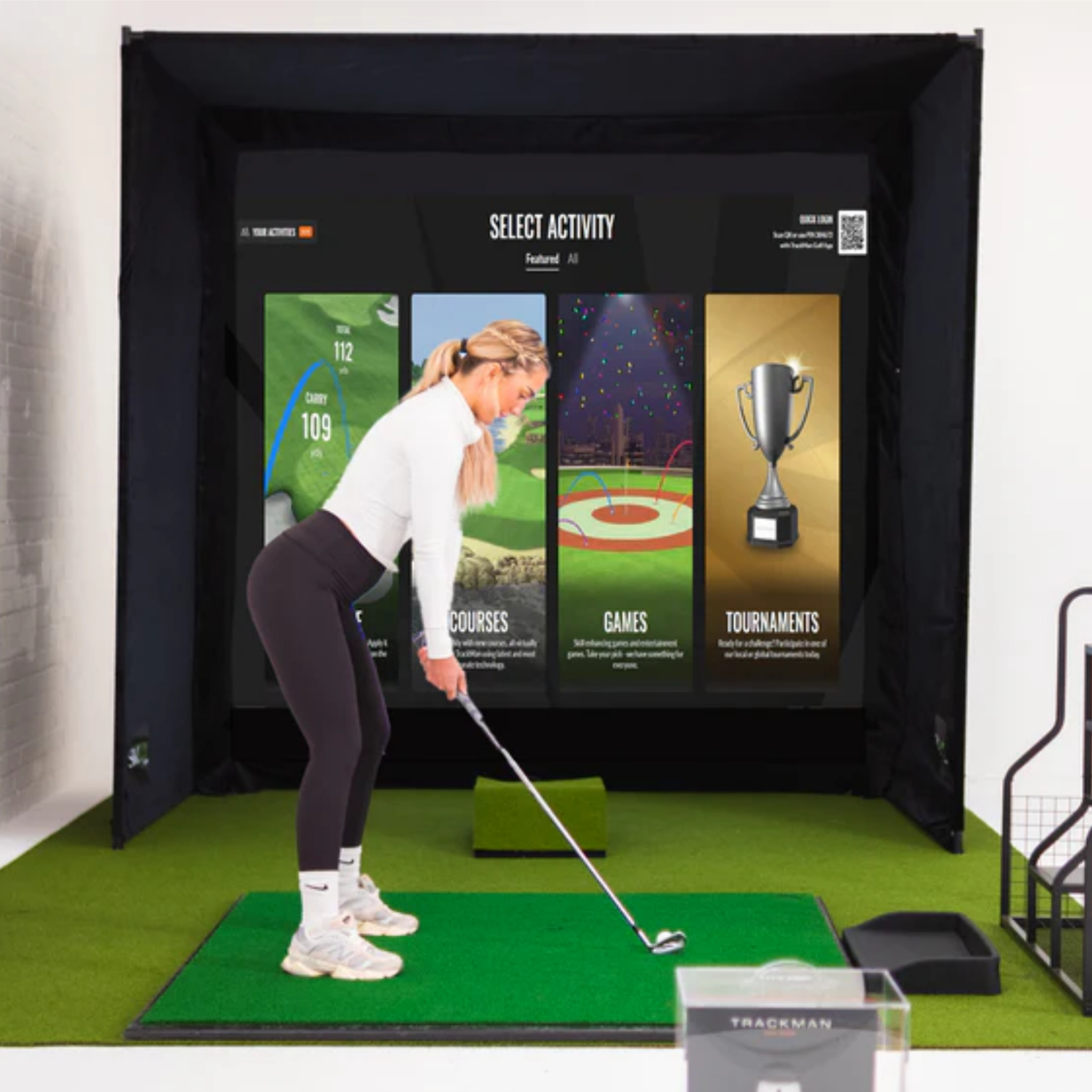 Golfbays SimBox Golf Simulator Enclosure