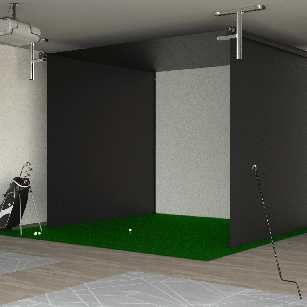 SportsScreen Vanish Series | Retractable Golf Enclosure - Golf Sim Depot