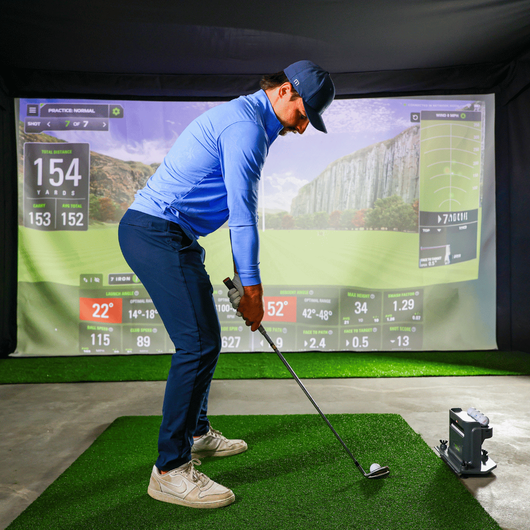 SportsScreen Vanish Series retractable golf enclosure deployed