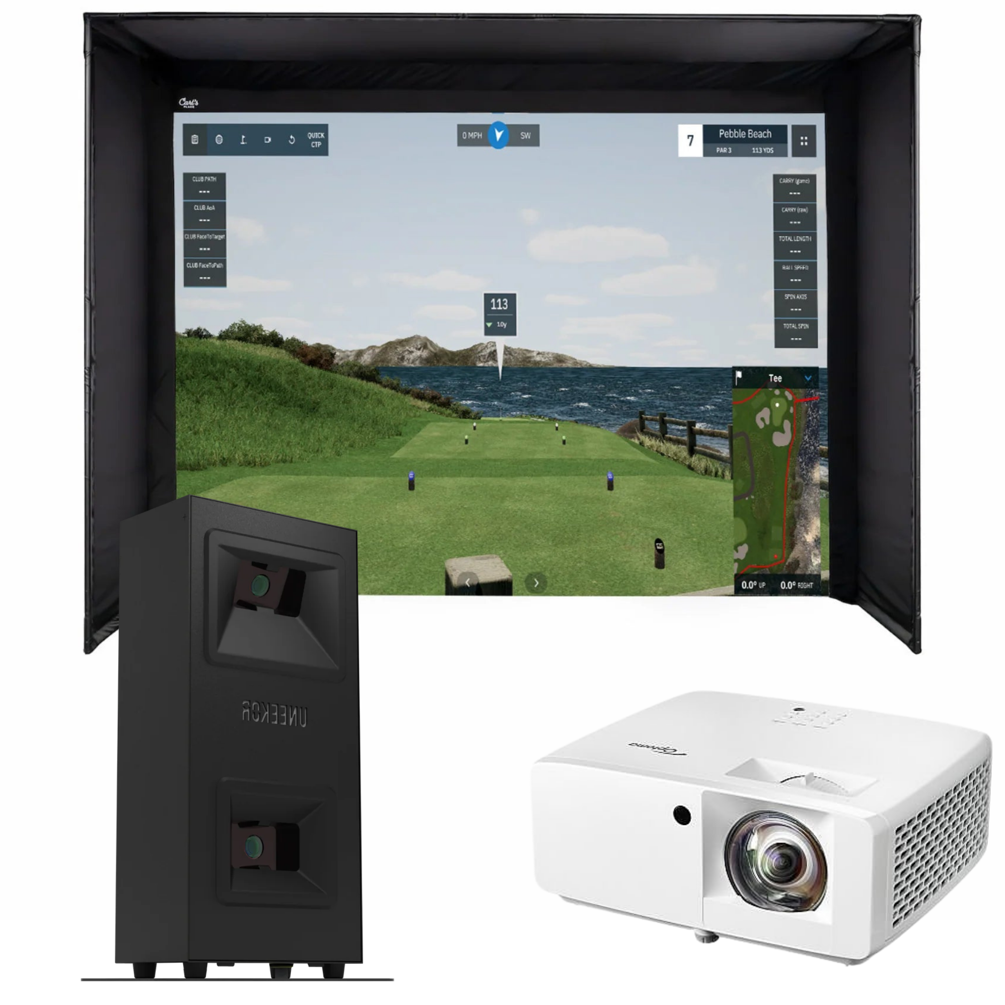 Uneekor EYE MINI LITE DIY Golf Simulator Package