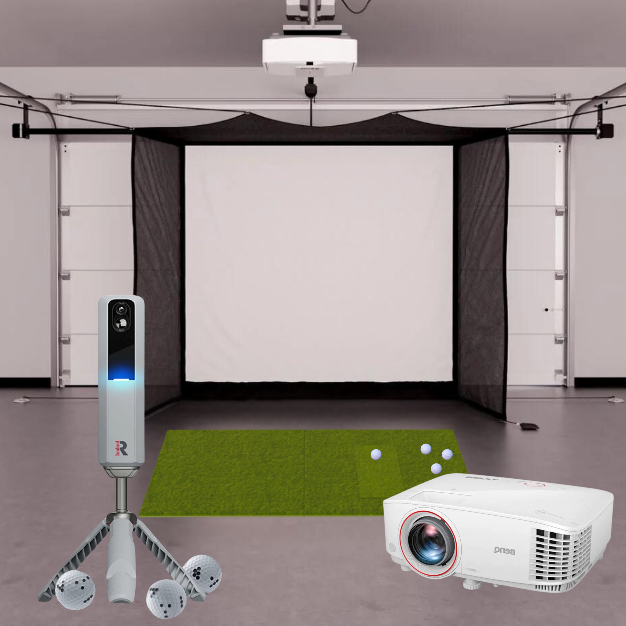 Rapsodo MLM2PRO™ Garage Golf Simulator Package