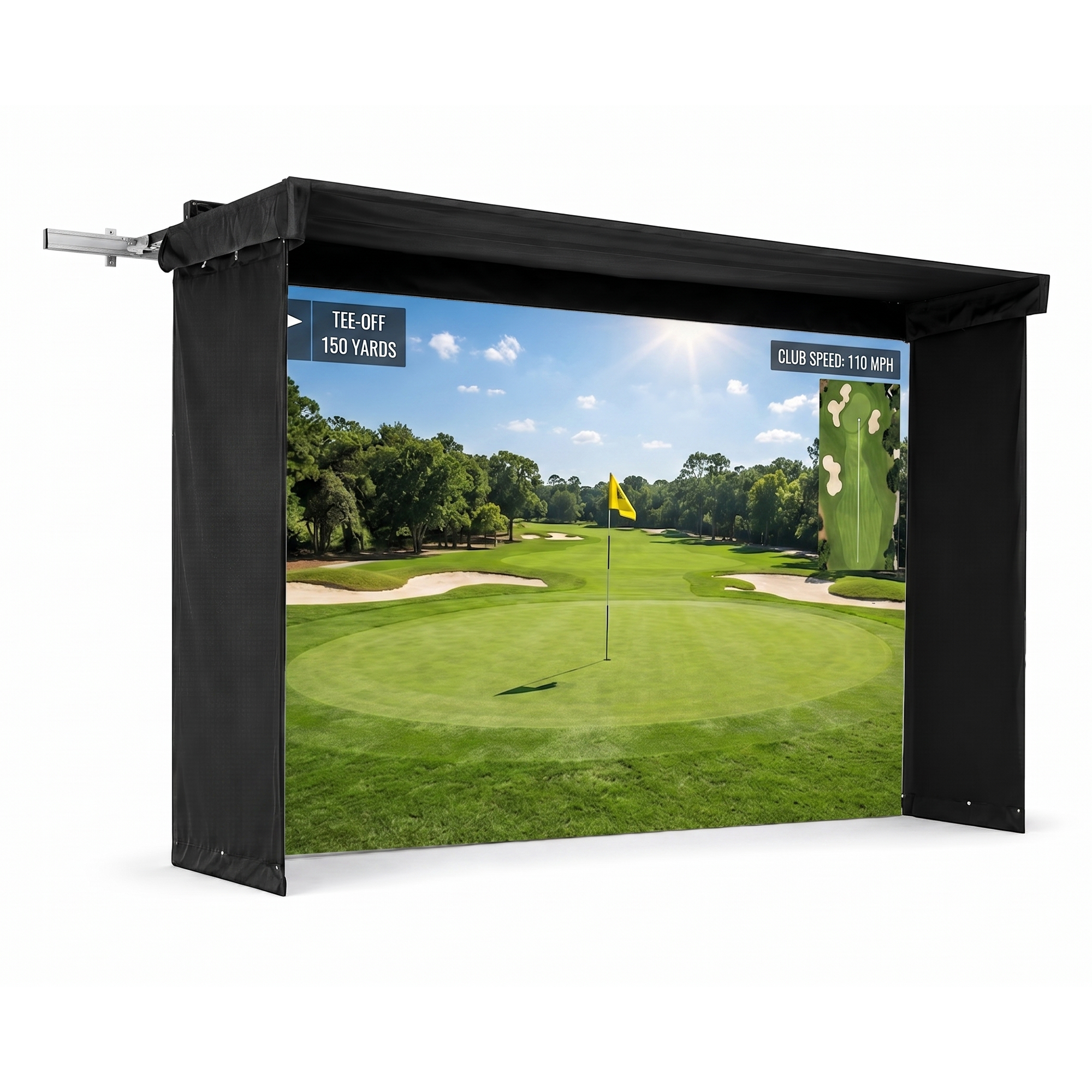 SportScreen Vanish LITE Hybrid-Retractable Golf Enclosure