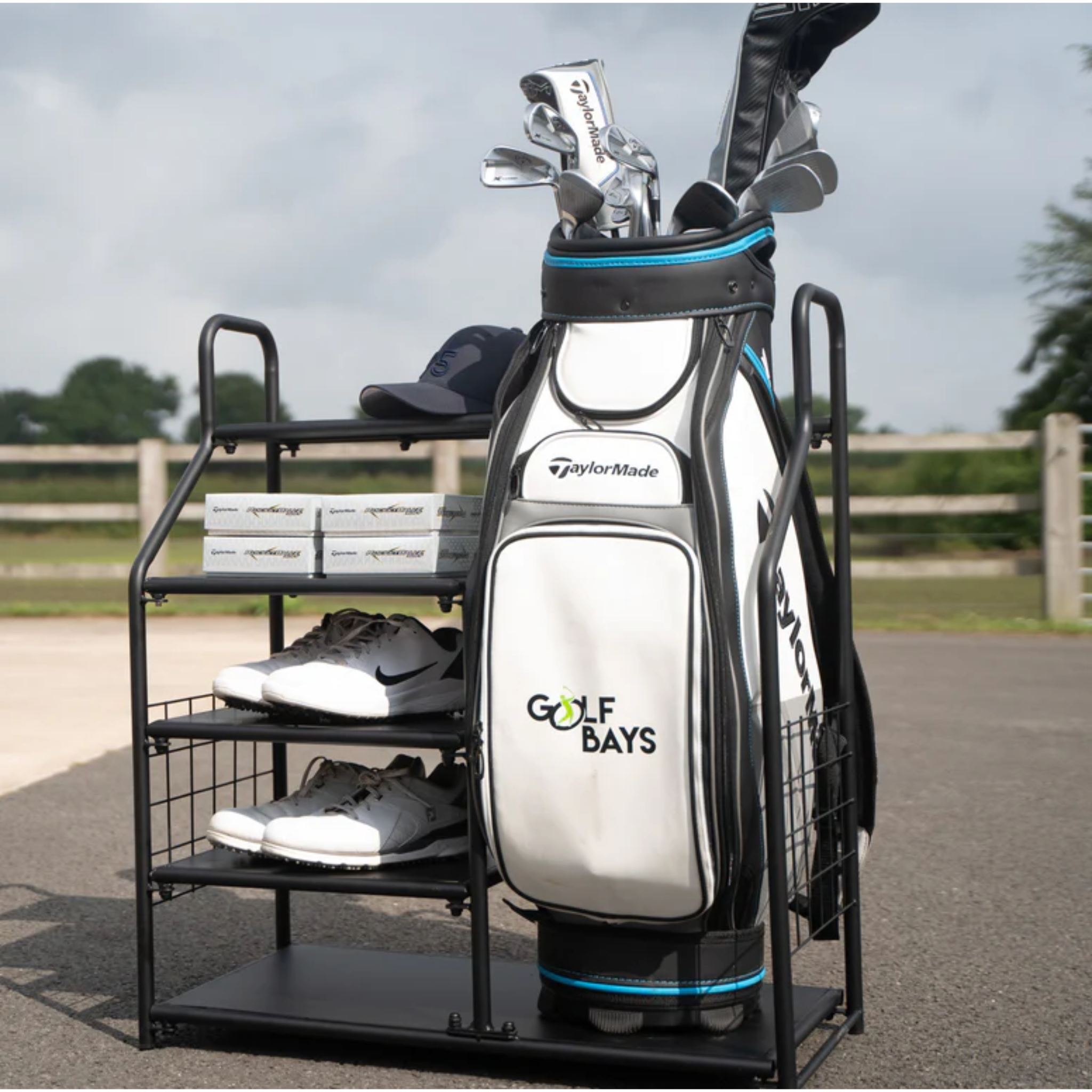 Golfbays Single Golf Bag Display Organizer