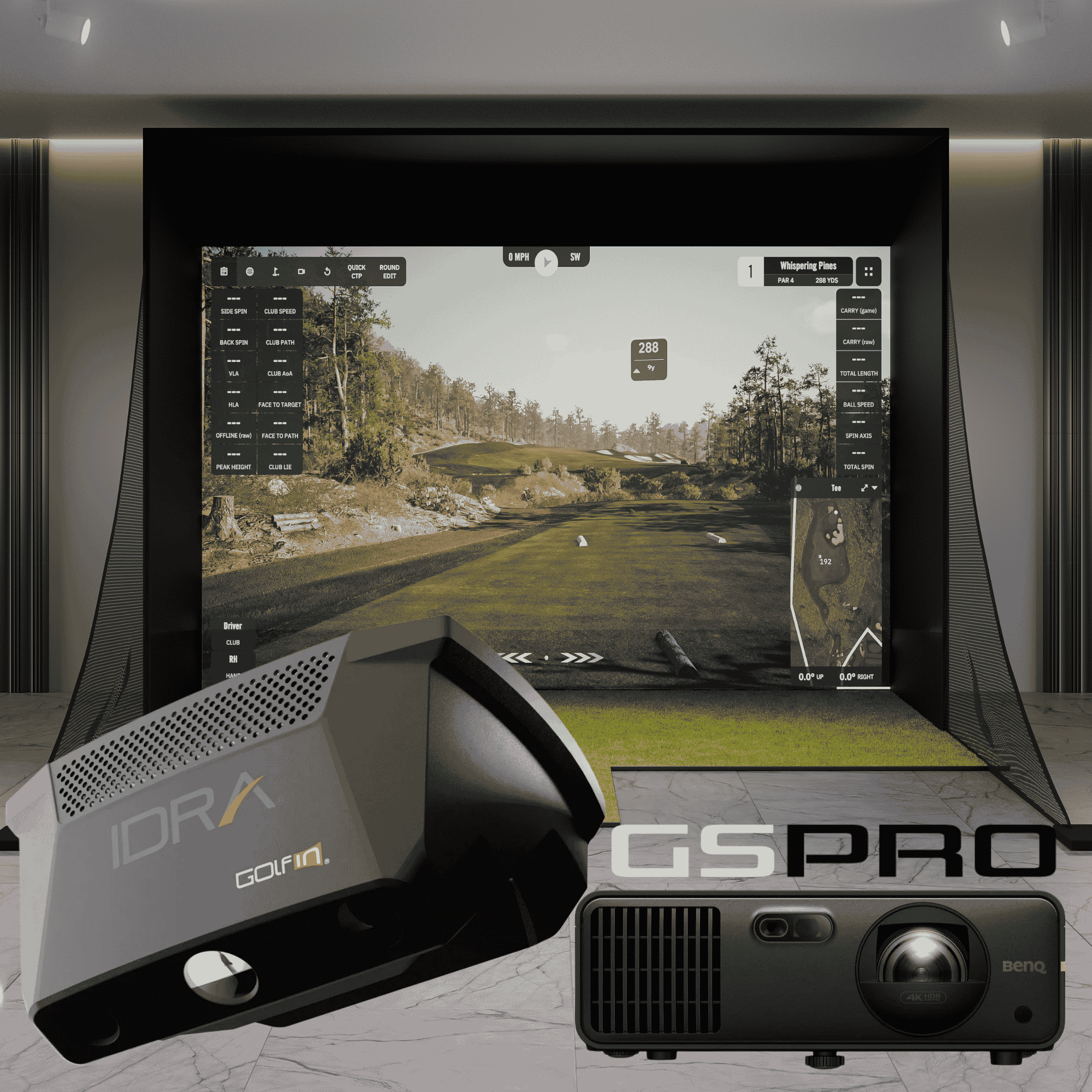GolfIn IDRA II Golf Simulator Package