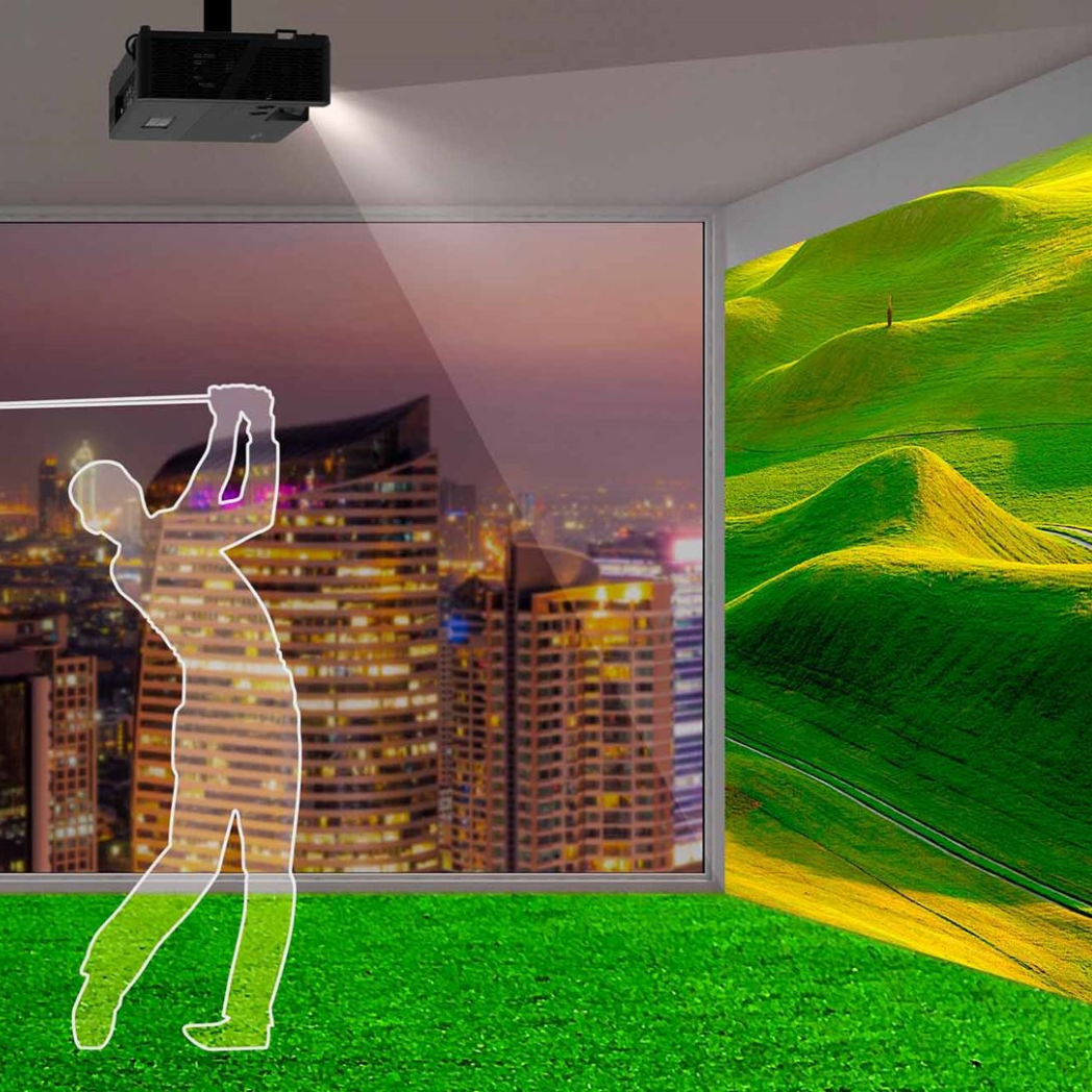 Optoma ZW350ST - WXGA Short-Throw Golf Simulator Projector | 3,600 Lumens