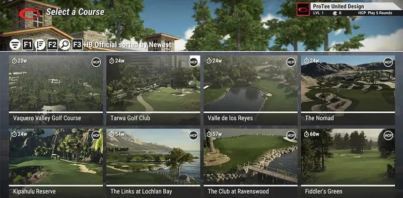 TGC 2019 Golf Simulator Software ProTee United