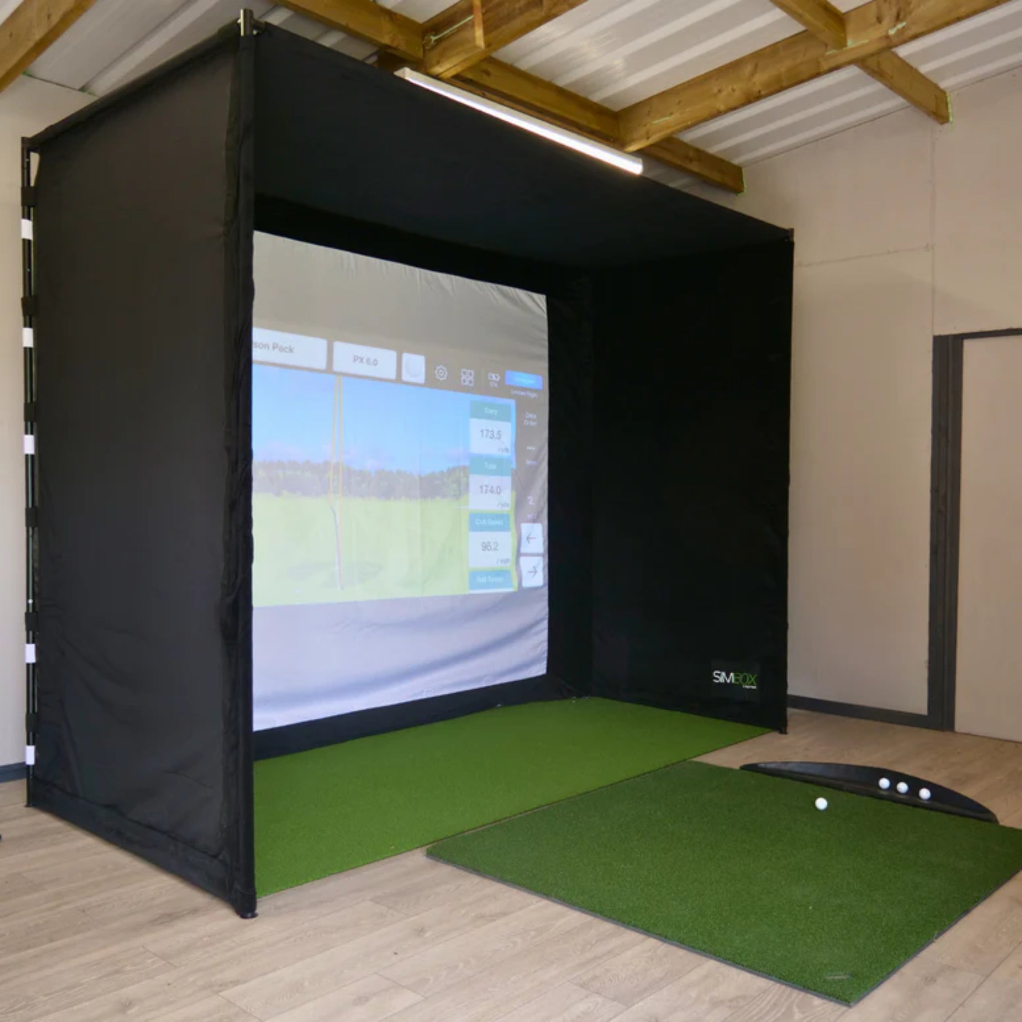 Golfbays SimBox Golf Simulator Enclosure