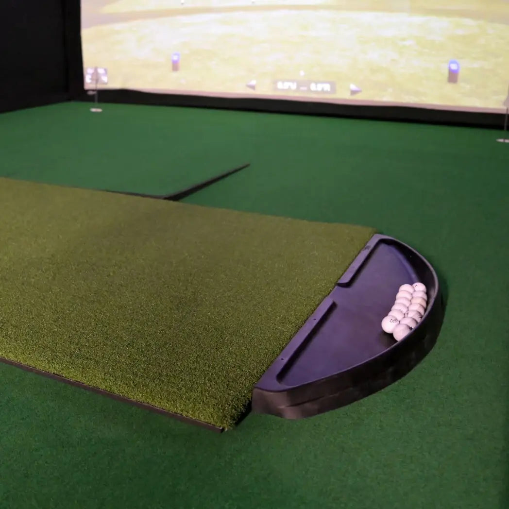 Carl's ball tray in a simulator bay