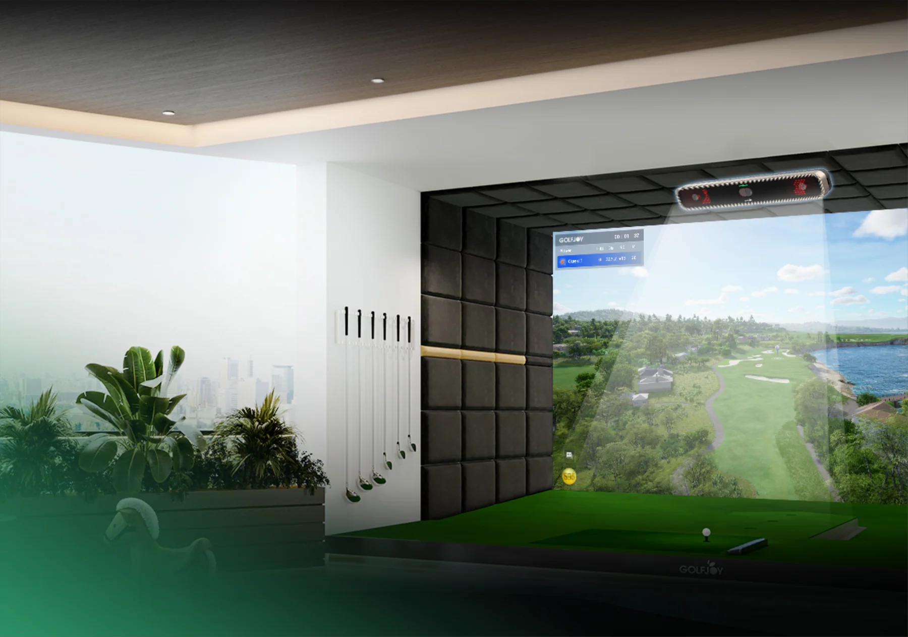 GolfJoy Rigel 3 (GR3) Overhead Launch Monitor - Golf Sim Depot