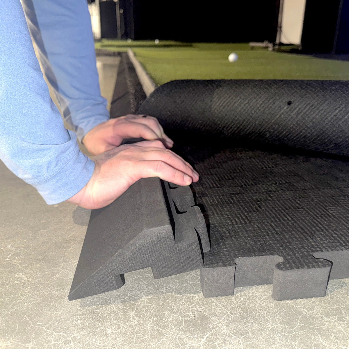 Carl’s Golf Room Floor Tile System | Modular Foam Flooring with Edging ...